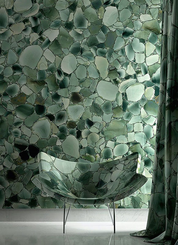 Green Jade Bathroom, Hong Kong ShellShock Designs Aziatische badkamers Steen Green,Jade,Stone,Tiles,Semi-Precious,Bathroom