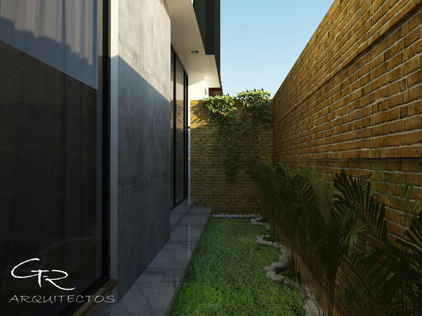 House Jc-1 GT-R Arquitectos Jardines minimalistas