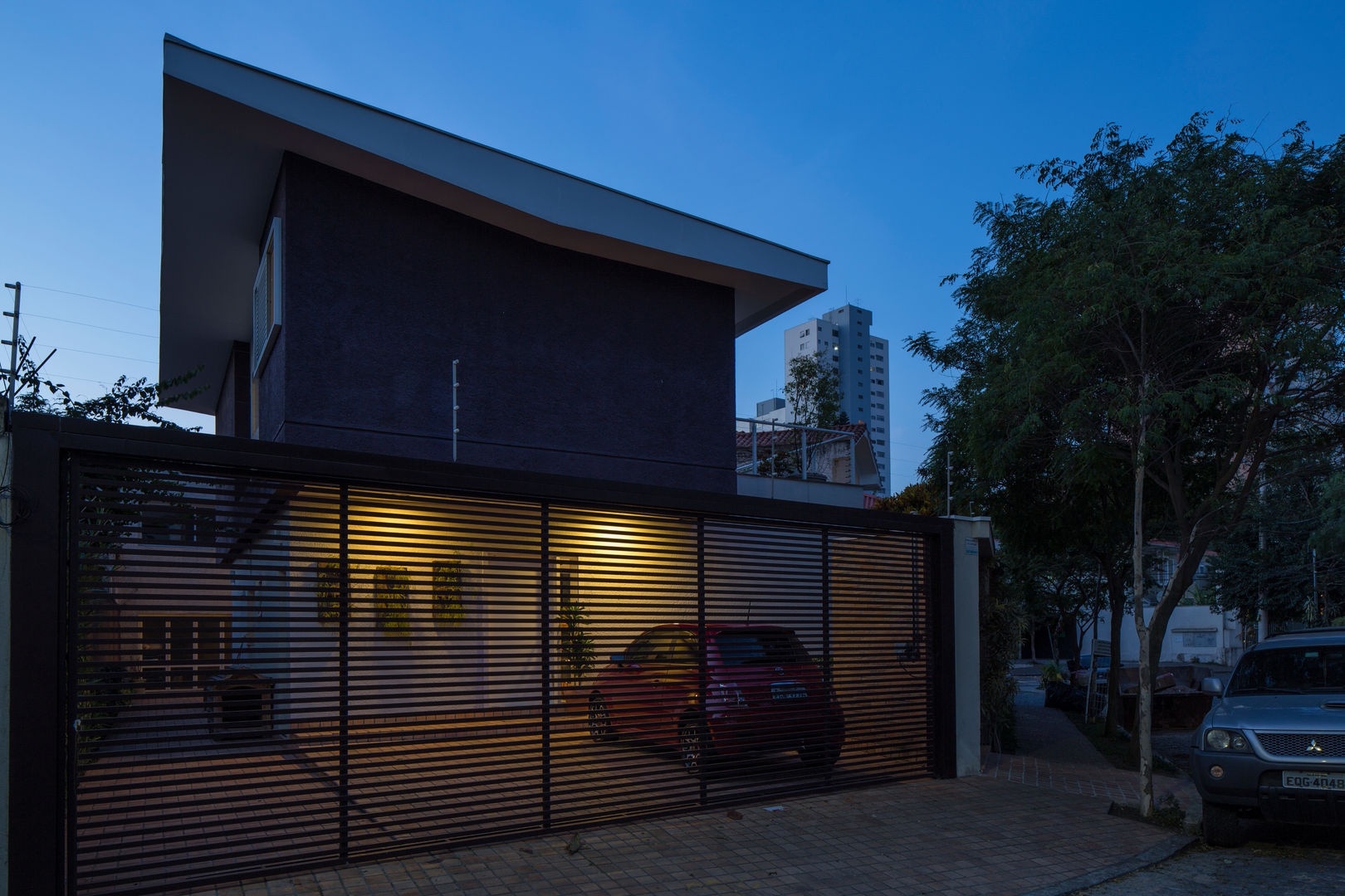 Fachada - Final de tarde JAA Arquitetos Casas modernas arquitetura,são paulo,vila mariana