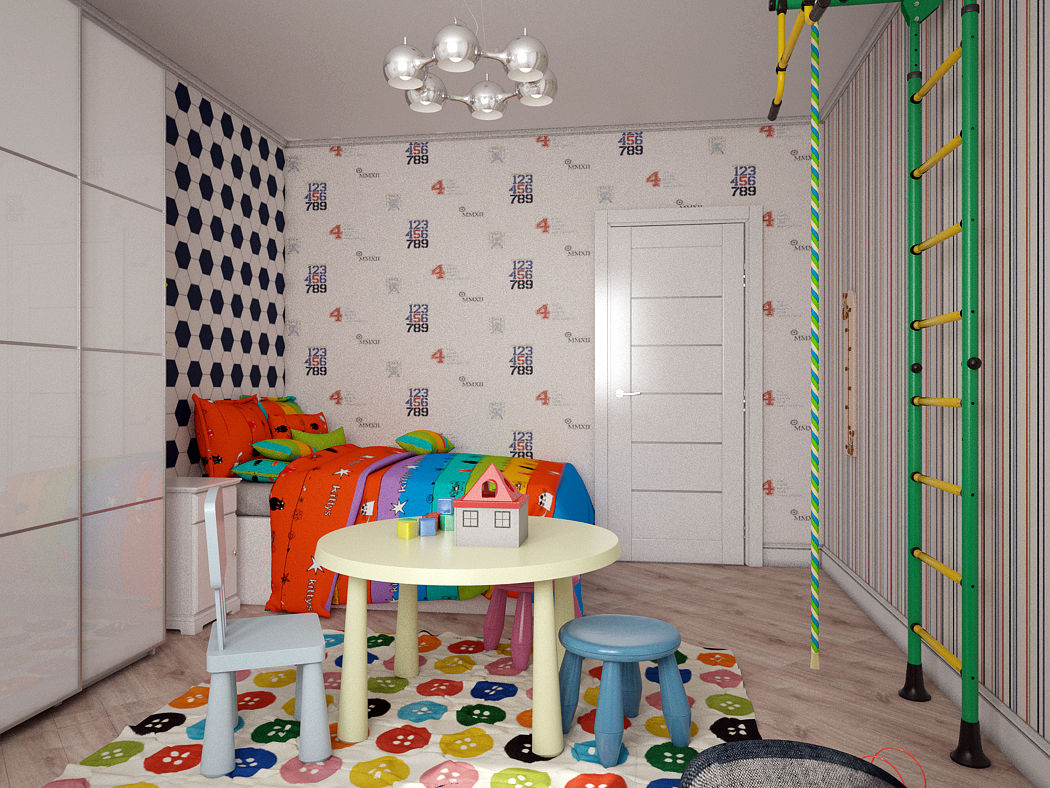 homify Scandinavian style nursery/kids room