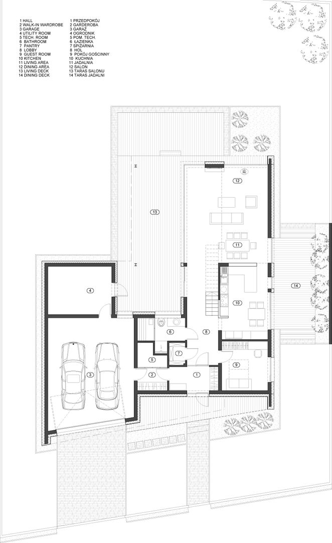 Einfamilienhaus mit einzigartiger Formensprache, BECZAK / BECZAK / ARCHITEKCI BECZAK / BECZAK / ARCHITEKCI Moderne Häuser