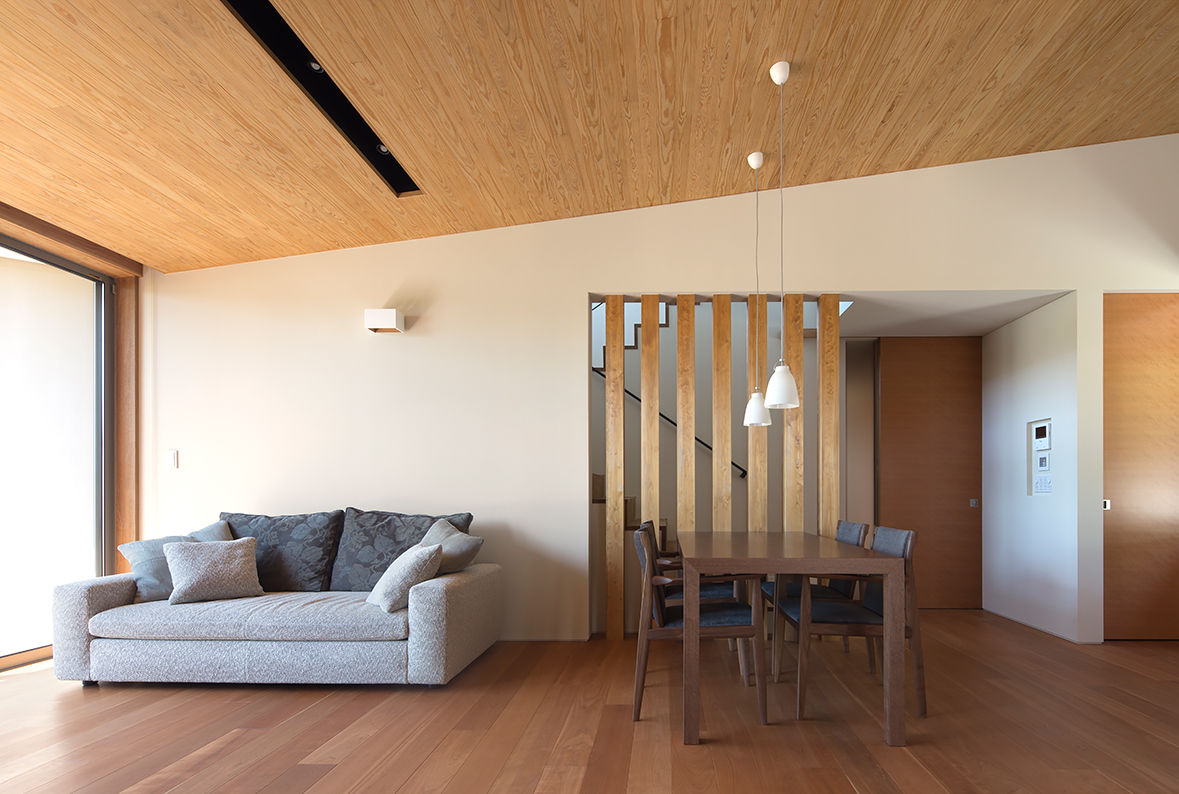 高台の家, Atelier Square Atelier Square Modern living room Wood Wood effect