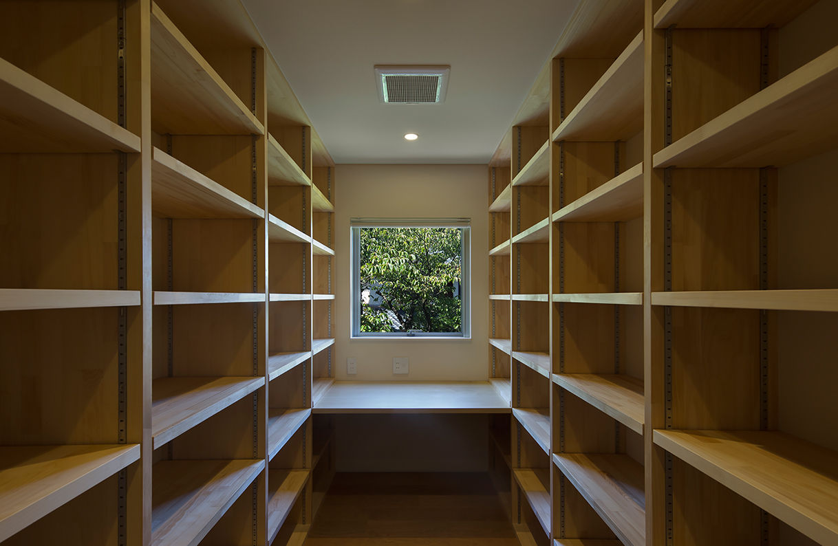 高台の家, Atelier Square Atelier Square Modern study/office Wood Wood effect