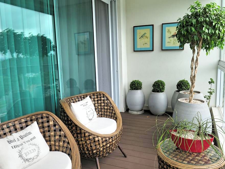 Projeto Varandas, Paty Nascimento Designer de Interiores e Paisagista Paty Nascimento Designer de Interiores e Paisagista Tropical style balcony, porch & terrace