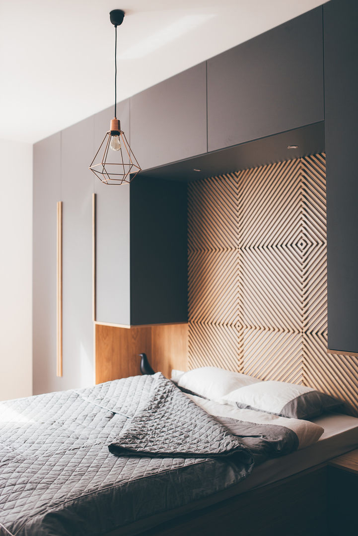 projekt aranżacji apartamentu w Gdyni, em2 em2 Dormitorios modernos: Ideas, imágenes y decoración