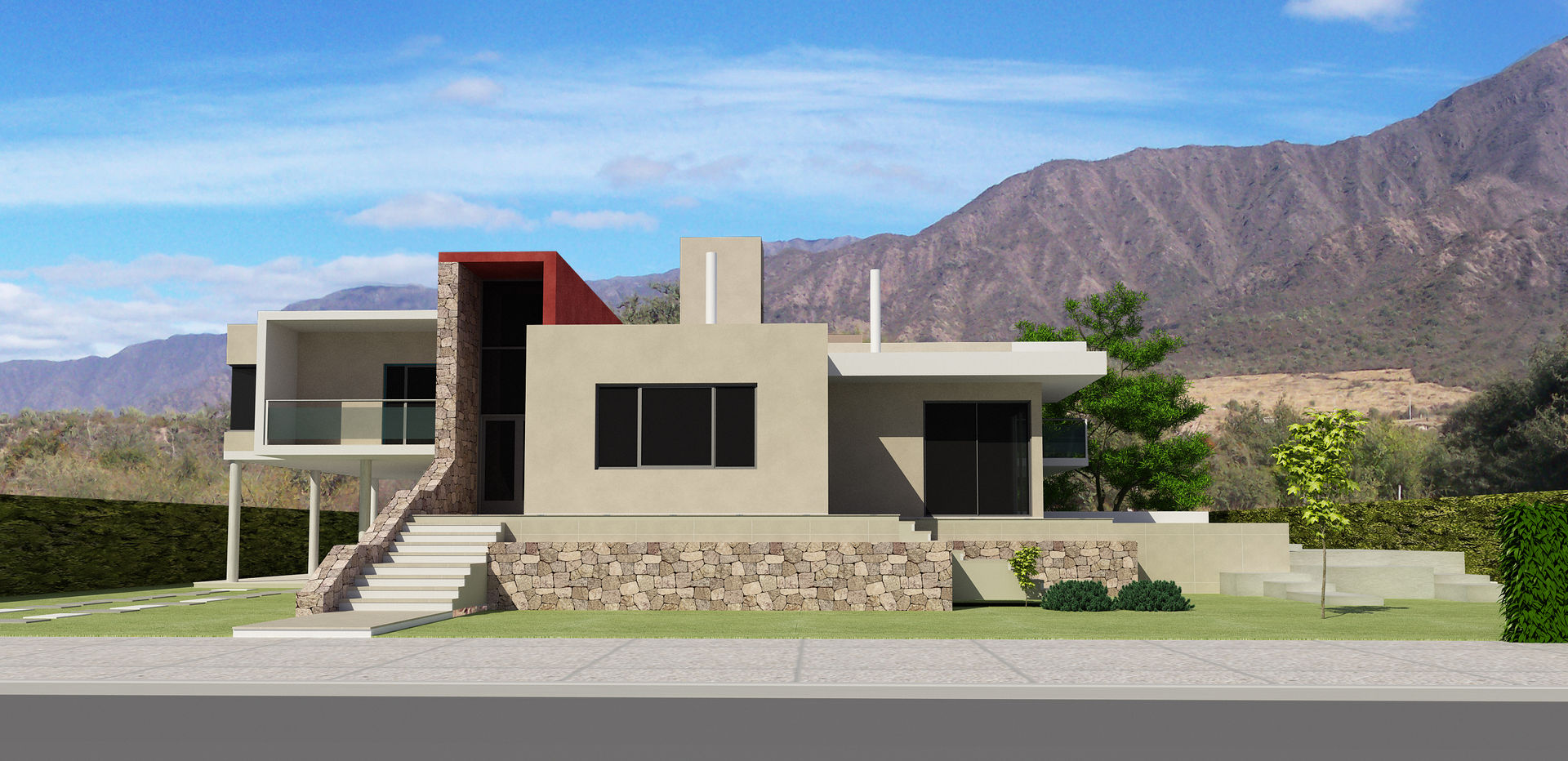 Proyecto Vivienda, Arquitecto Manuel Daniel Vilte Arquitecto Manuel Daniel Vilte 一戸建て住宅 石