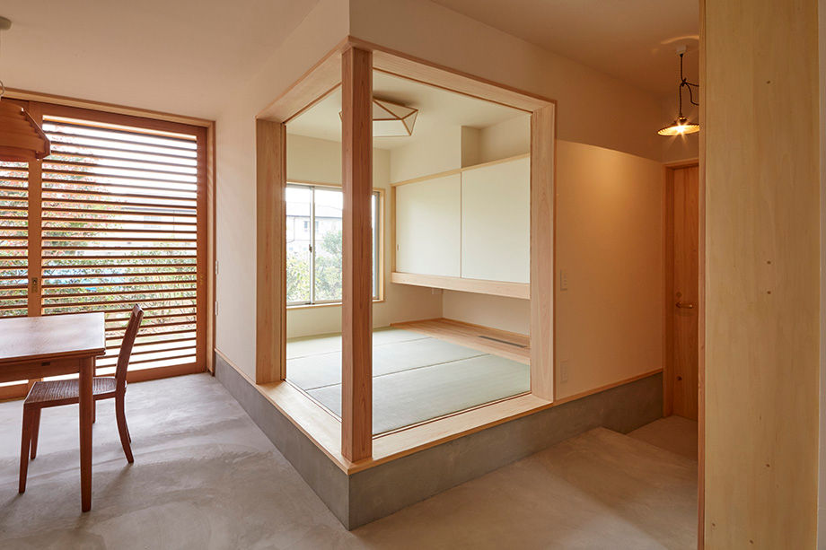 ゲストルーム 一級建築士事務所co-designstudio 北欧スタイルの 寝室