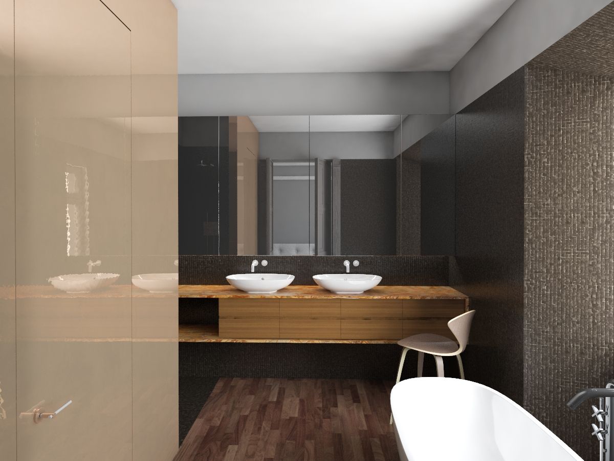 La Spezia - Arquitetura de interiores , Varq. Varq. Eclectic style bathroom
