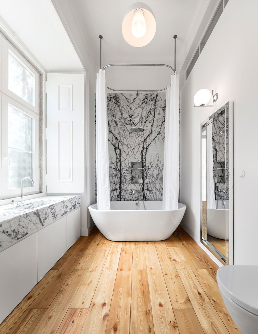 Restauration und Modernisierung in Lisboa, Designsetter Designsetter Bagno in stile coloniale Vasche & Docce