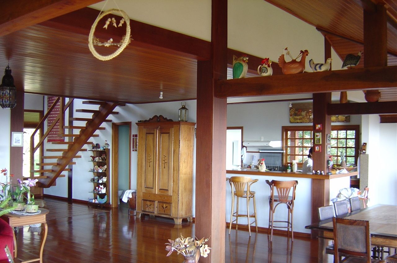 Casa de fazenda - JFL, Carlos Eduardo de Lacerda Arquitetura e Planejamento Carlos Eduardo de Lacerda Arquitetura e Planejamento Country style dining room