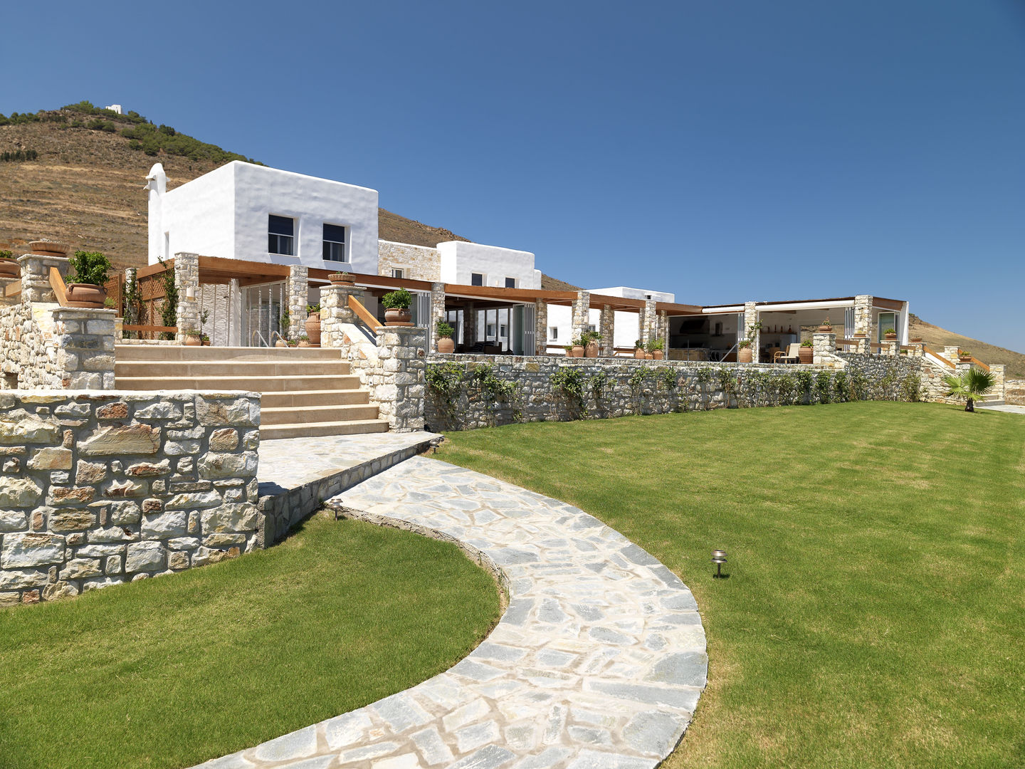 Vila Seacrest - Ilha de Paros - Ciclades - Grécia, Carlos Eduardo de Lacerda Arquitetura e Planejamento Carlos Eduardo de Lacerda Arquitetura e Planejamento Дома в средиземноморском стиле