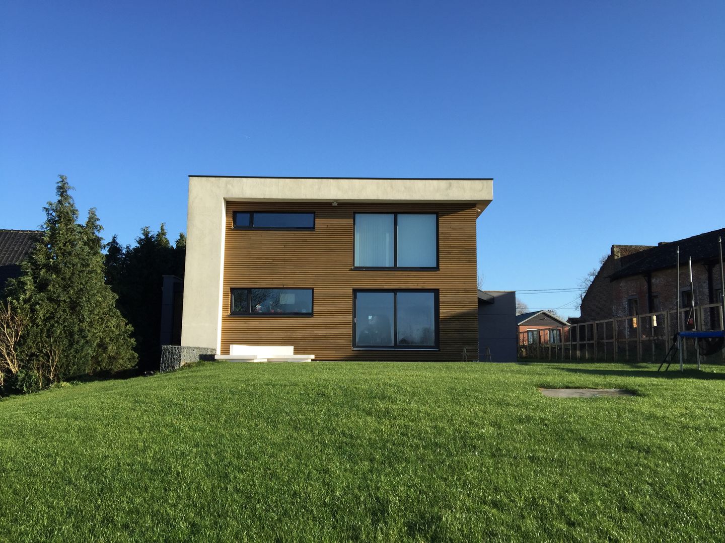 Maison passive en ossature bois, Bureau d'Architectes Desmedt Purnelle Bureau d'Architectes Desmedt Purnelle 現代房屋設計點子、靈感 & 圖片