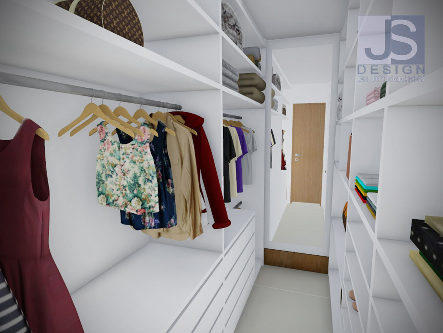 Estudo Casa Itaipu, JS Interiores JS Interiores Closets closet,casal