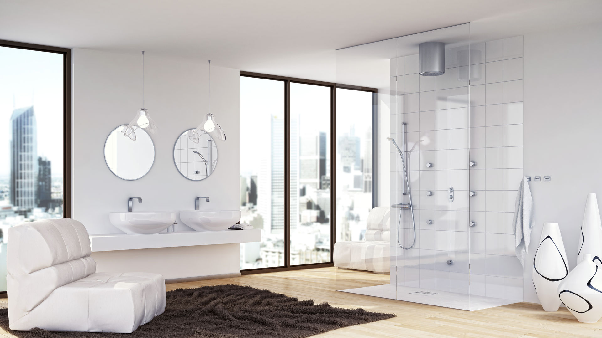 Trend Bodengleiche Dusche ÜBERALL!, Jung Pumpen GmbH Jung Pumpen GmbH Baños de estilo moderno Azulejos Bañeras y duchas