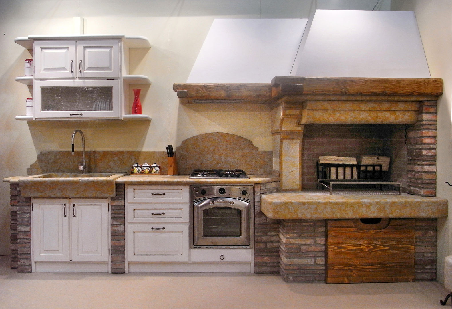 NOSTRE REALIZZAZIONI - cucine in muratura/taverne, SALM Caminetti SALM Caminetti Rustic style kitchen Marble