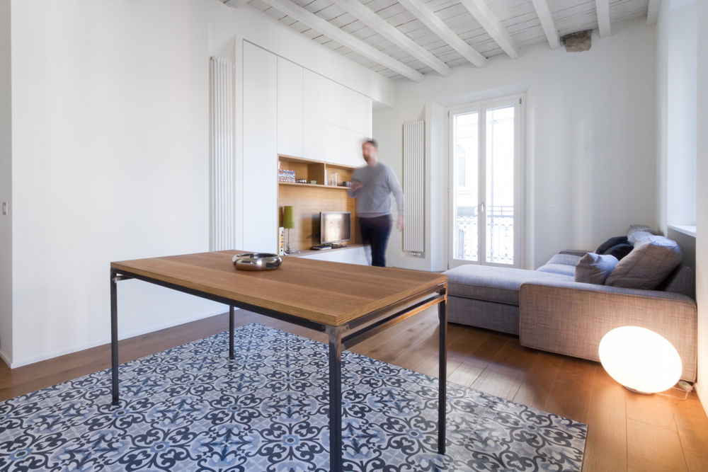 PG House | private apartment refurbishment, Atelierzero Atelierzero Livings de estilo moderno