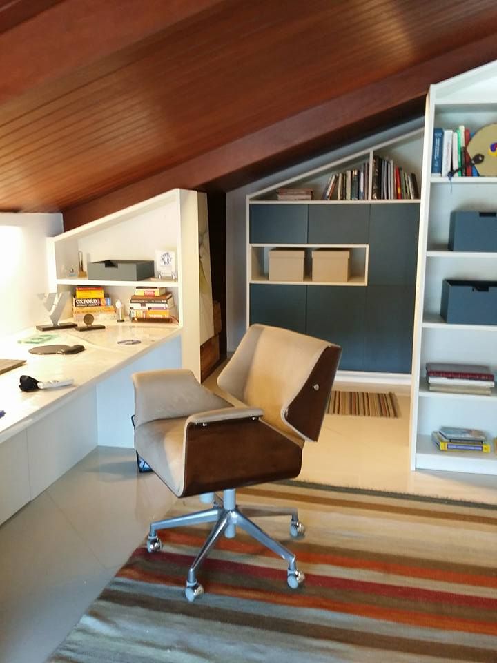 Escritório Residencial - Victor LS ARQUITETURA Escritórios minimalistas MDF escritório em casa,escritorio,pequenos espaços,armazenamento,armários,sótão