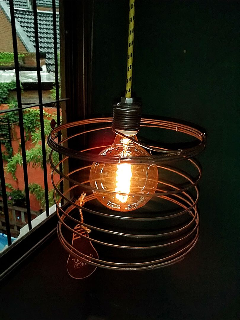 LAMPARA COLGANTE ESTILO INDUSTRIAL VINTAGE, Lamparas Vintage Vieja Eddie Lamparas Vintage Vieja Eddie Living room Lighting