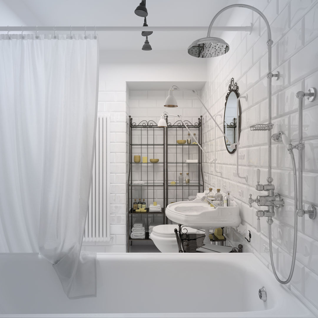 Очень старый проект), 3D GROUP 3D GROUP Scandinavian style bathroom