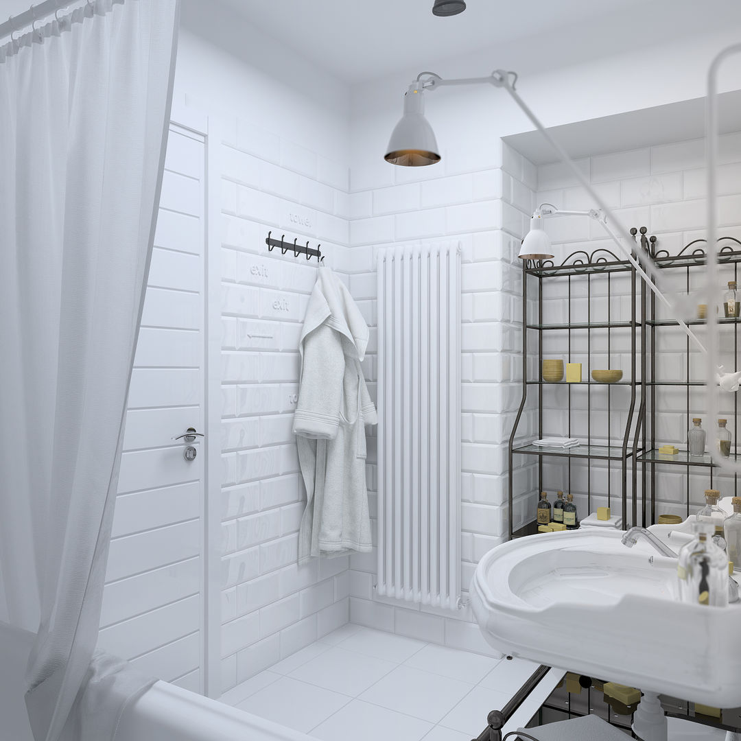 Очень старый проект), 3D GROUP 3D GROUP Ванная комната в скандинавском стиле