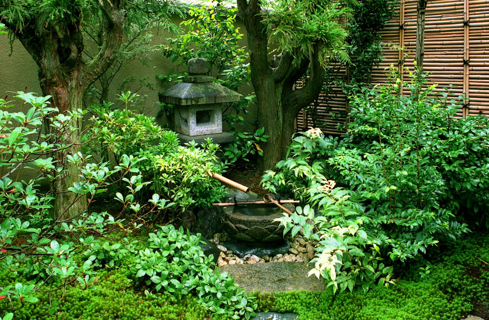 水の動きを楽しむ蹲の庭, Enatsu Garden Architect / 江夏庭苑事務所 Enatsu Garden Architect / 江夏庭苑事務所 Asian style garden