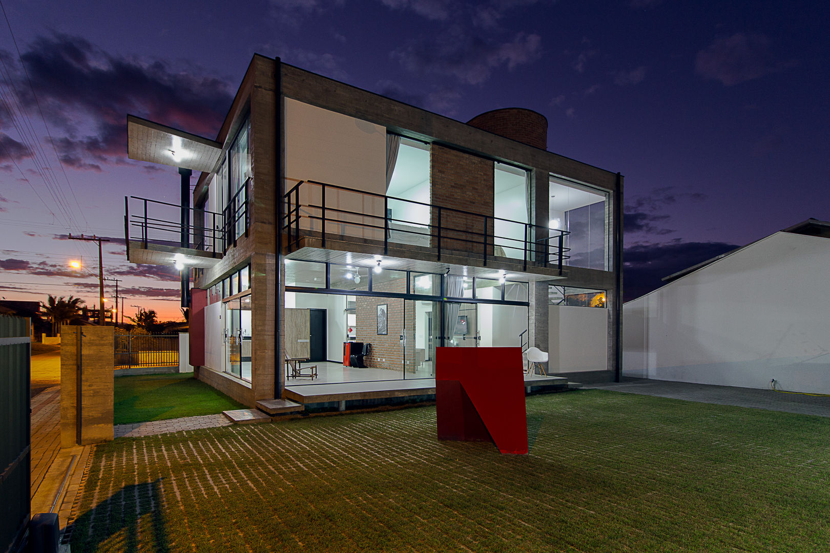 Casa D, PJV Arquitetura PJV Arquitetura Modern houses Concrete