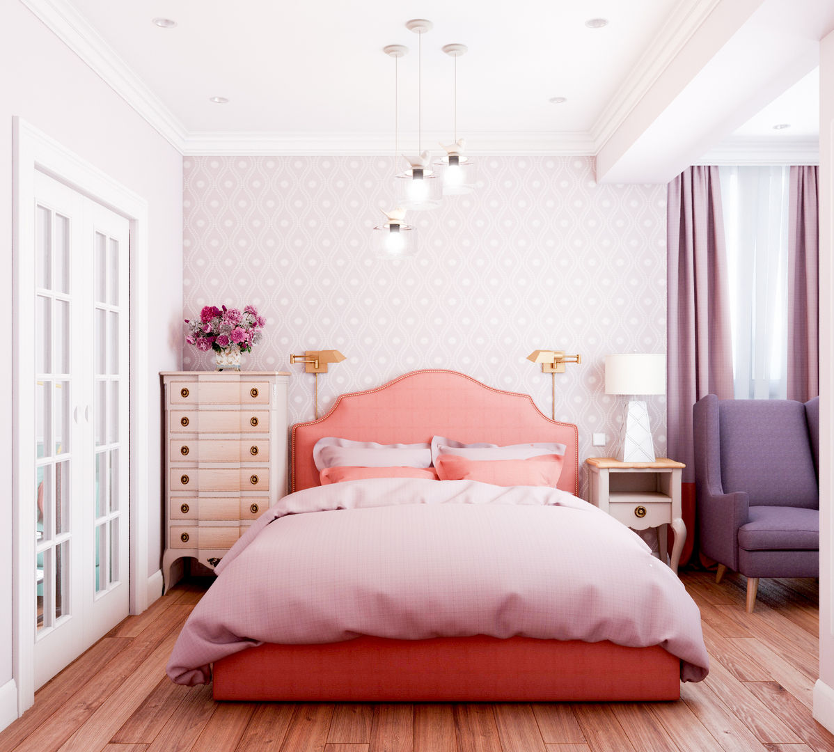 "Аметист", Marina Sarkisyan Marina Sarkisyan Eclectic style bedroom