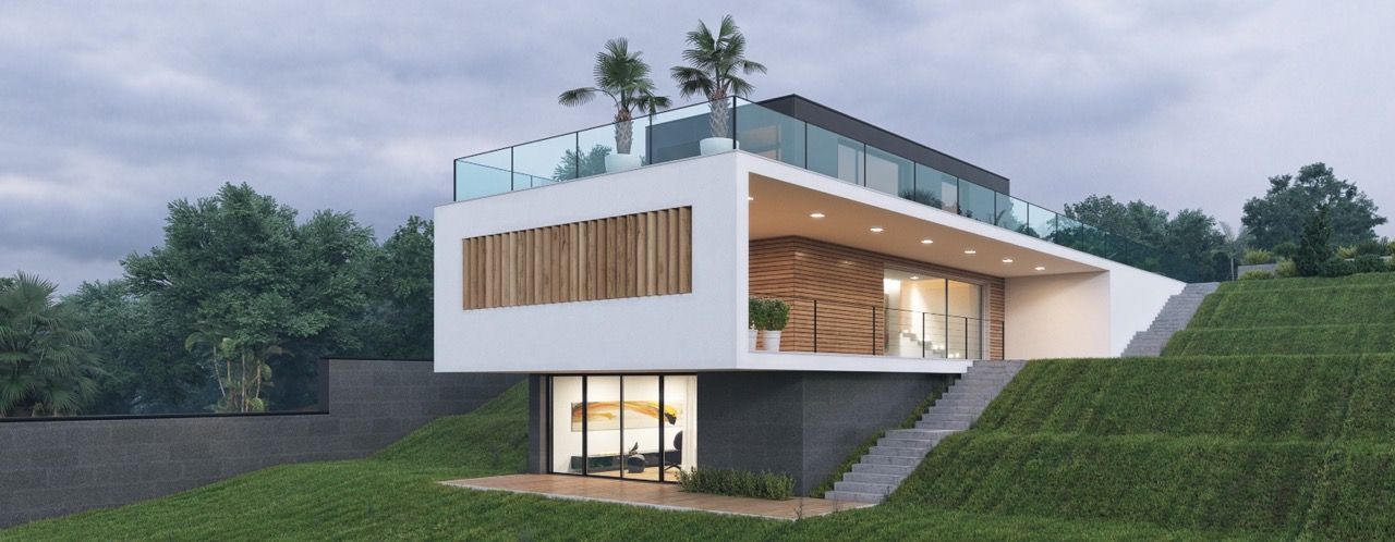 Casa in legno spettacolare, Progettolegno srl Progettolegno srl Casas modernas Madeira Acabamento em madeira