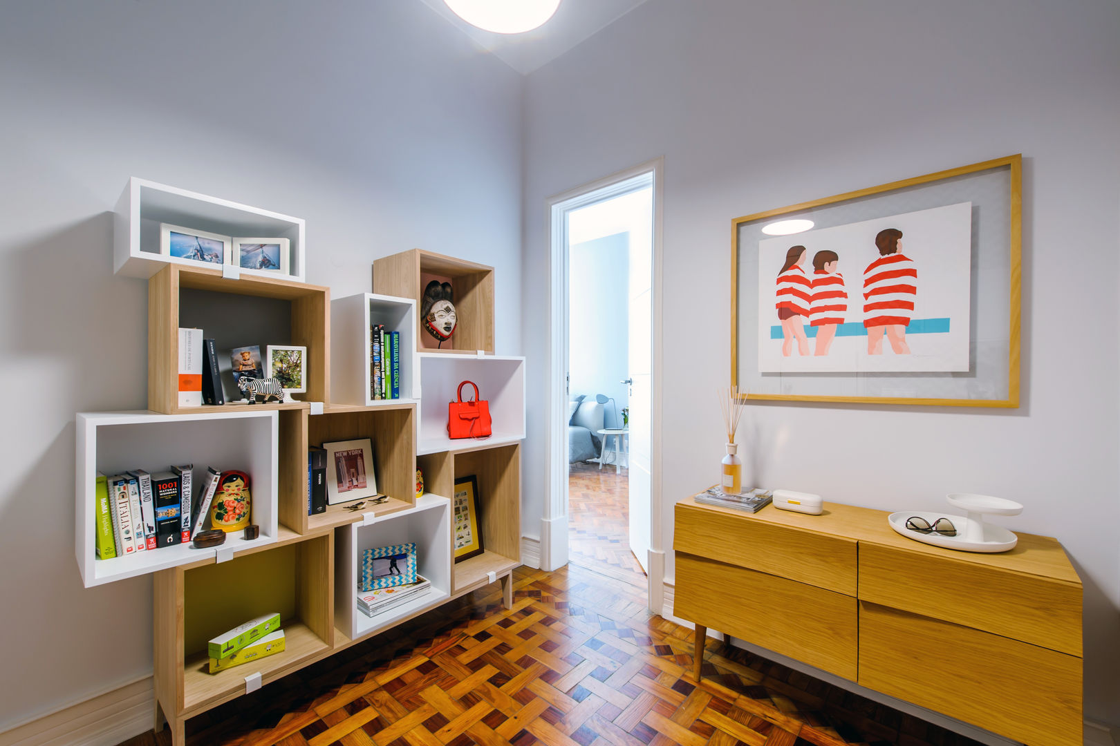 Apartamento Lisboa , Espaço Mínimo Espaço Mínimo Pasillos, vestíbulos y escaleras de estilo escandinavo