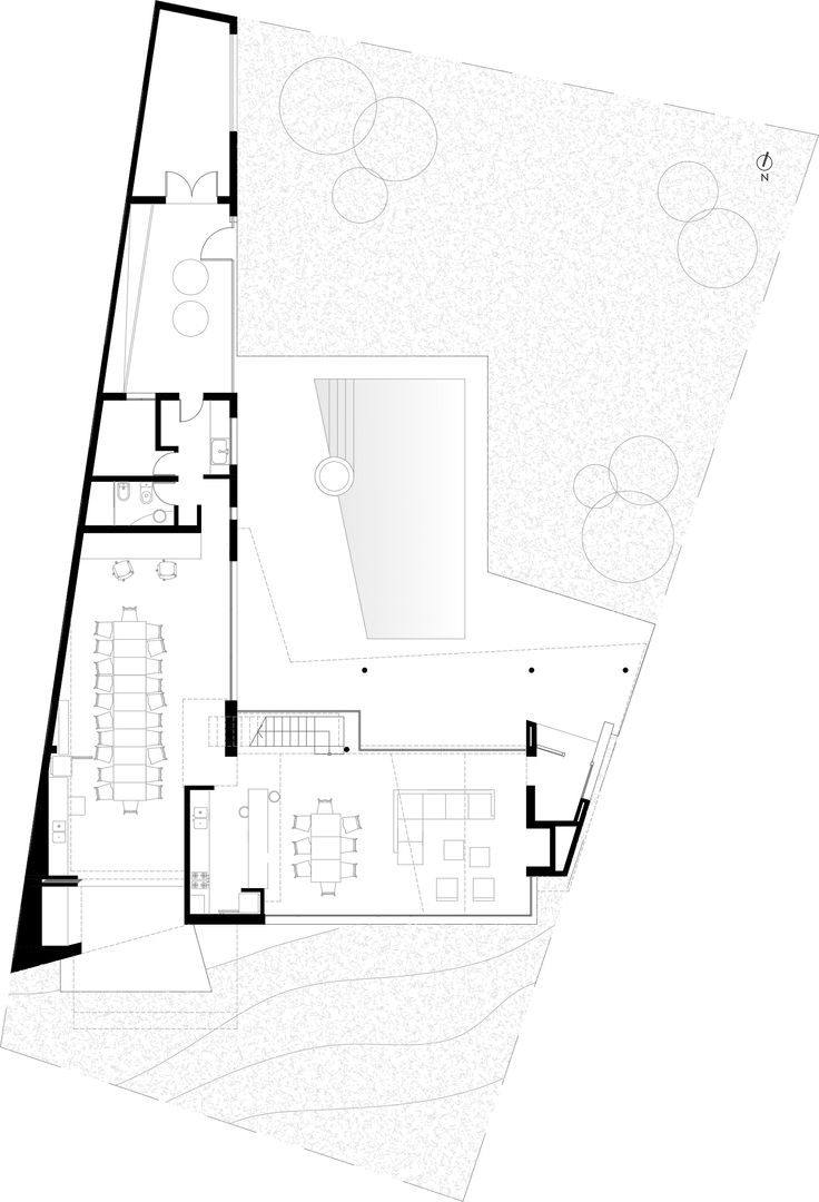 Planta Baja Poggi Schmit Arquitectura Casas modernas: Ideas, imágenes y decoración