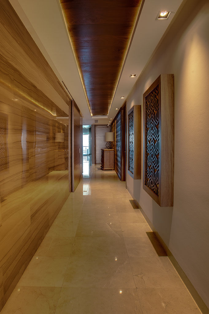 EMERALD RESIDENTIAL TOWER, Art.chitecture, Taller de Arquitectura e Interiorismo 📍 Cancún, México. Art.chitecture, Taller de Arquitectura e Interiorismo 📍 Cancún, México. Modern corridor, hallway & stairs