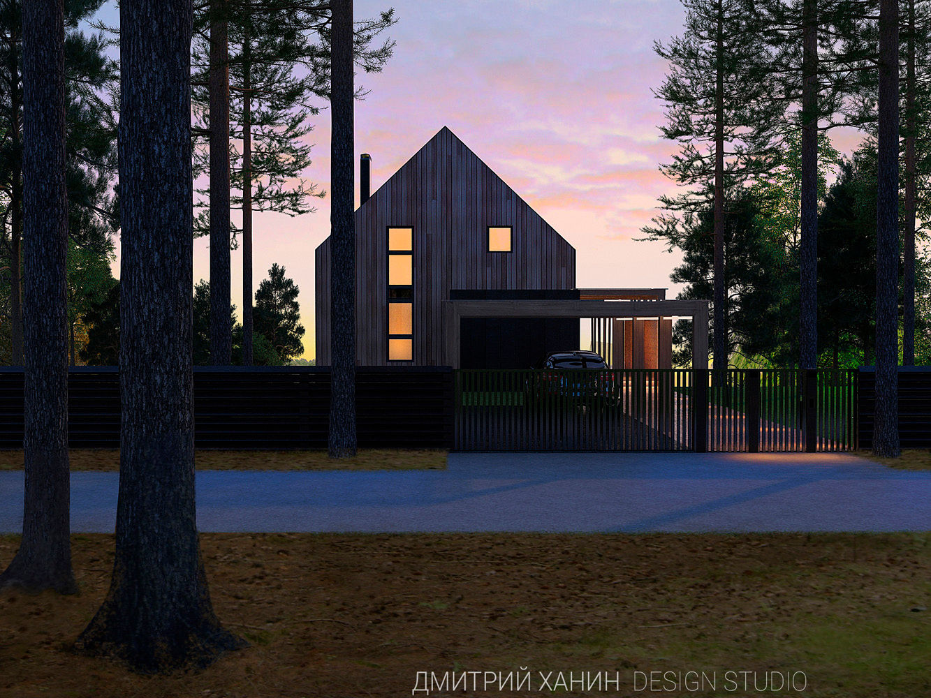 WoodHouse, Dmitriy Khanin Dmitriy Khanin Maisons minimalistes Bois Effet bois