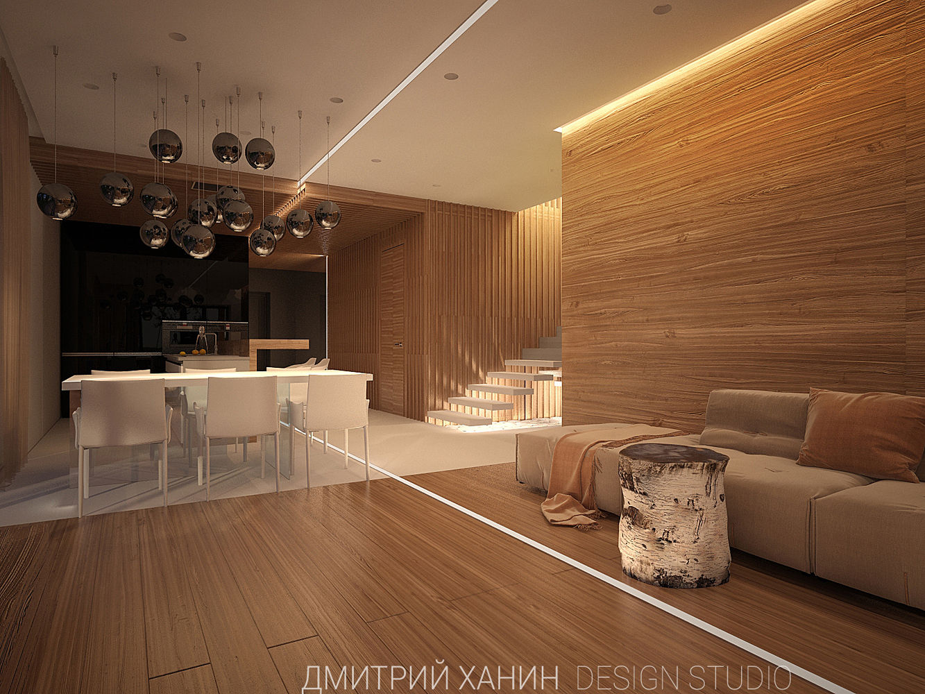 WoodHouse, Dmitriy Khanin Dmitriy Khanin Minimalistische Häuser Holz Holznachbildung