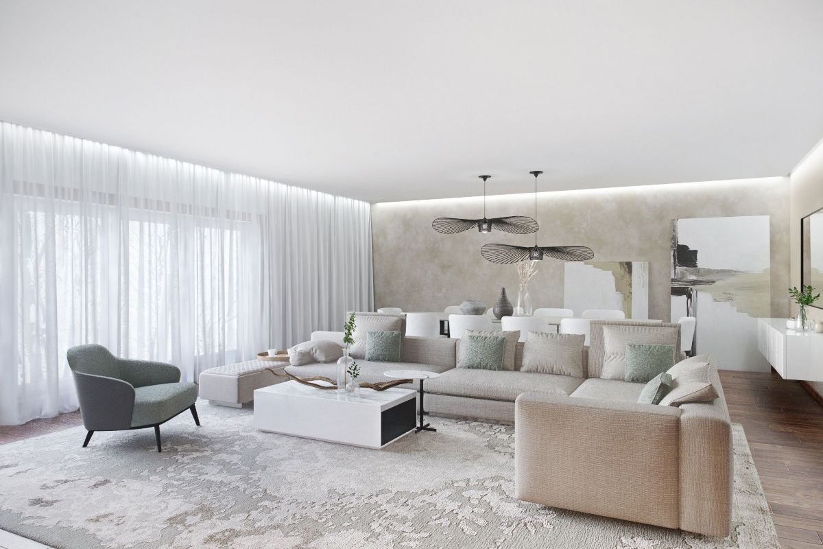 SALA DE ESTAR DZINE & CO, Arquitectura e Design de Interiores Salas de estar modernas