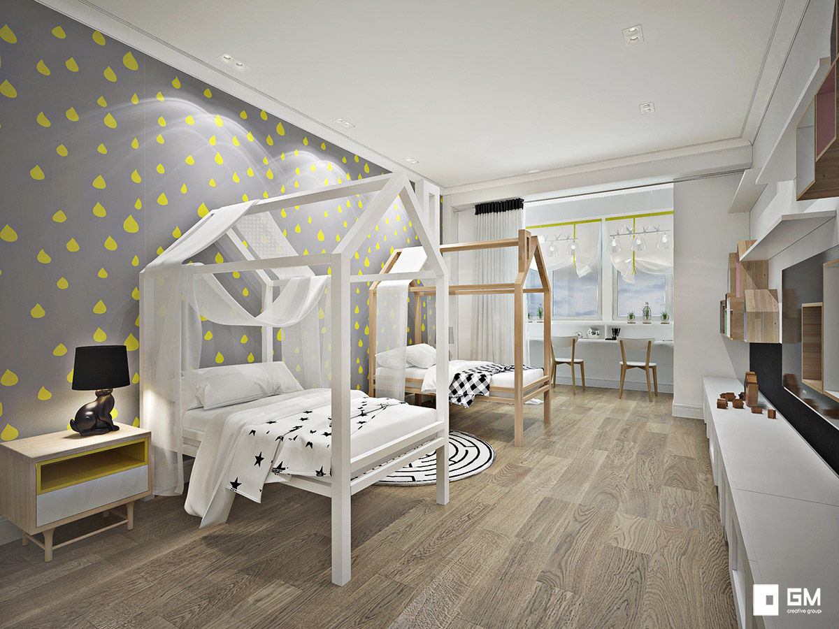 Квартира в скандинавском стиле , GM-interior GM-interior Scandinavian style nursery/kids room