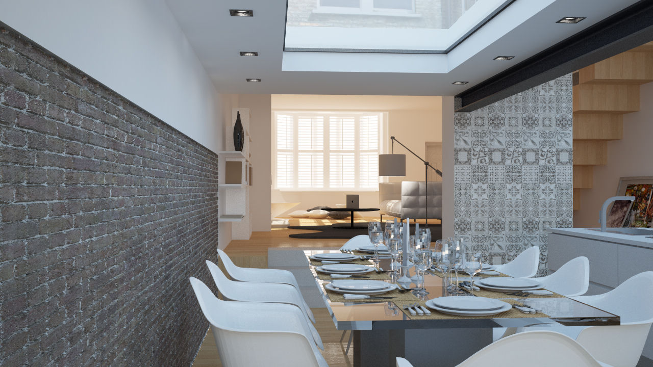 Dining room OverAlls architecture Salas de jantar modernas