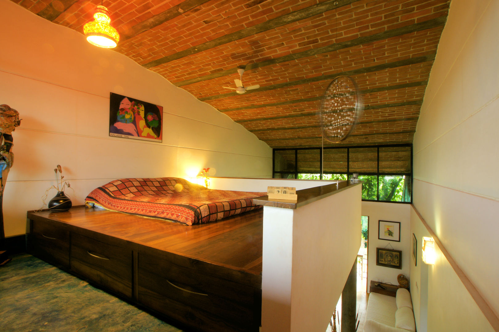 Duplex Apartment, Creativity, Auroville, C&M Architects C&M Architects Bedroom