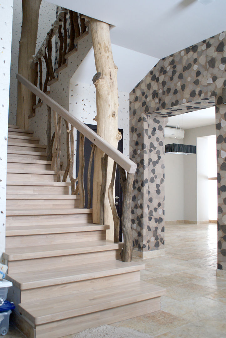 homify Eclectic style corridor, hallway & stairs