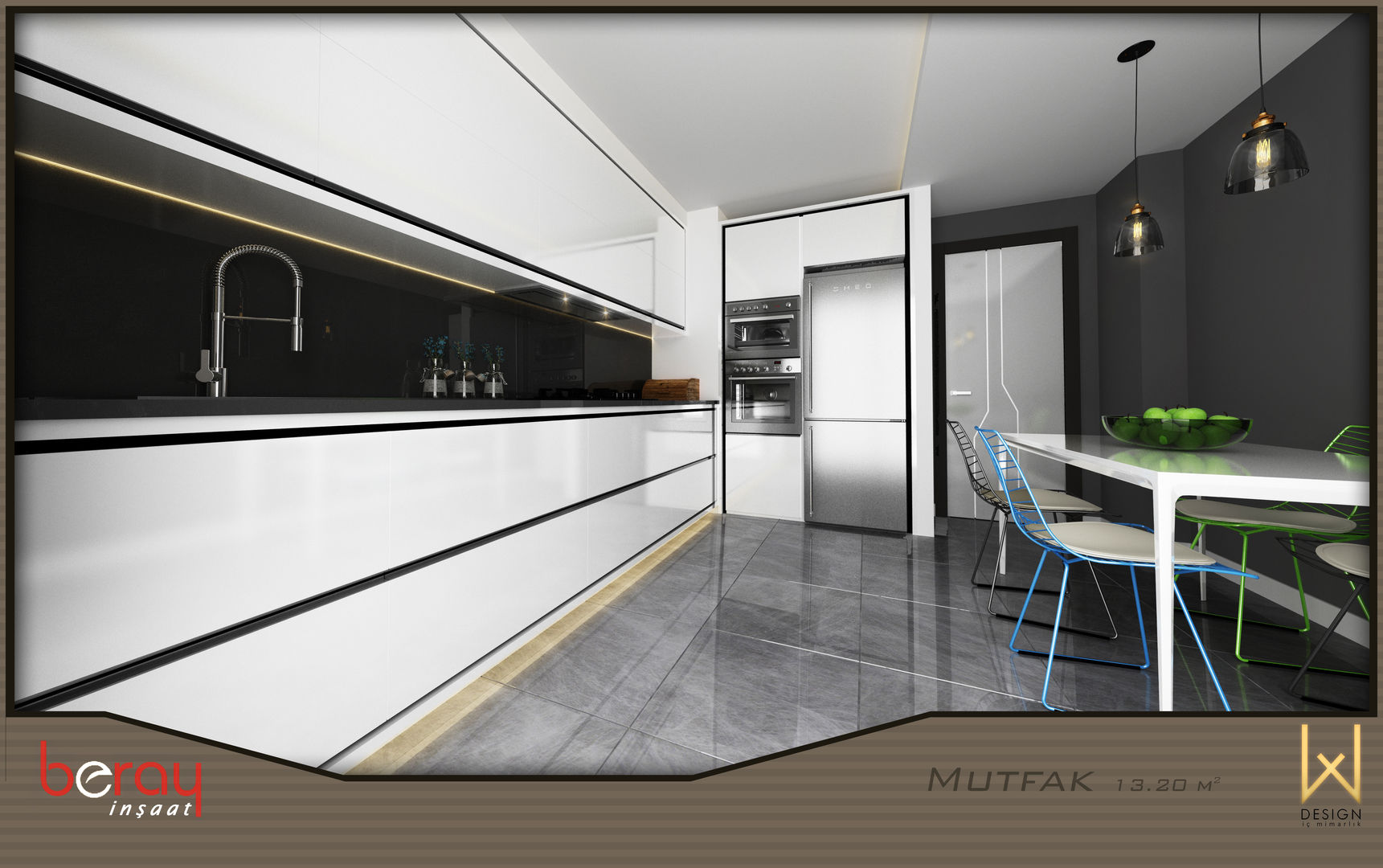 Beray Evleri, W DESIGN İÇ MİMARLIK W DESIGN İÇ MİMARLIK Moderne keukens Hout Hout