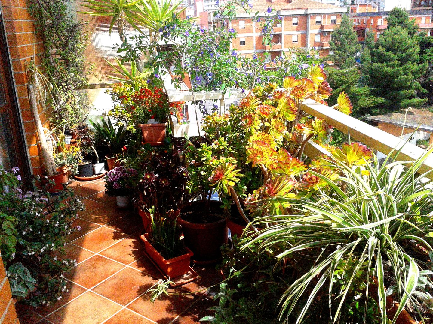 Arredo Verde _Terrazzo Urbano , Filippo Fiori Architetto Filippo Fiori Architetto Modern balcony, veranda & terrace