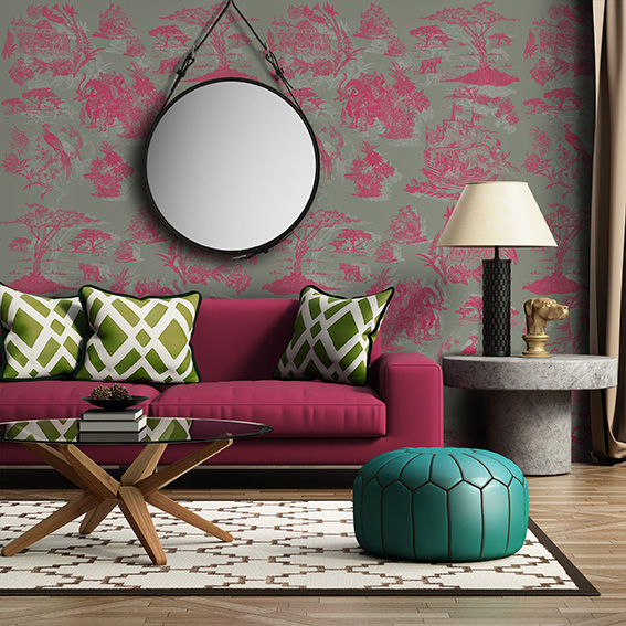 Oh Wallpaper, OH Wallpaper OH Wallpaper Moderne Wohnzimmer