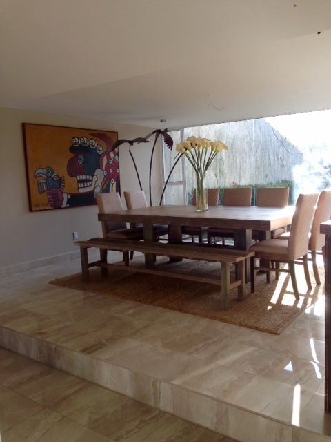 REMODELACION Y DISEÑO DE INTERIORES DE CASA HABITACION, HUIXQUILUCAN., Alejandra Zavala P. Alejandra Zavala P. モダンデザインの ダイニング