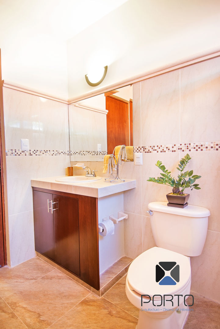 Proyecto “Quinta Hunucmá”, PORTO Arquitectura + Diseño de Interiores PORTO Arquitectura + Diseño de Interiores Colonial style bathroom