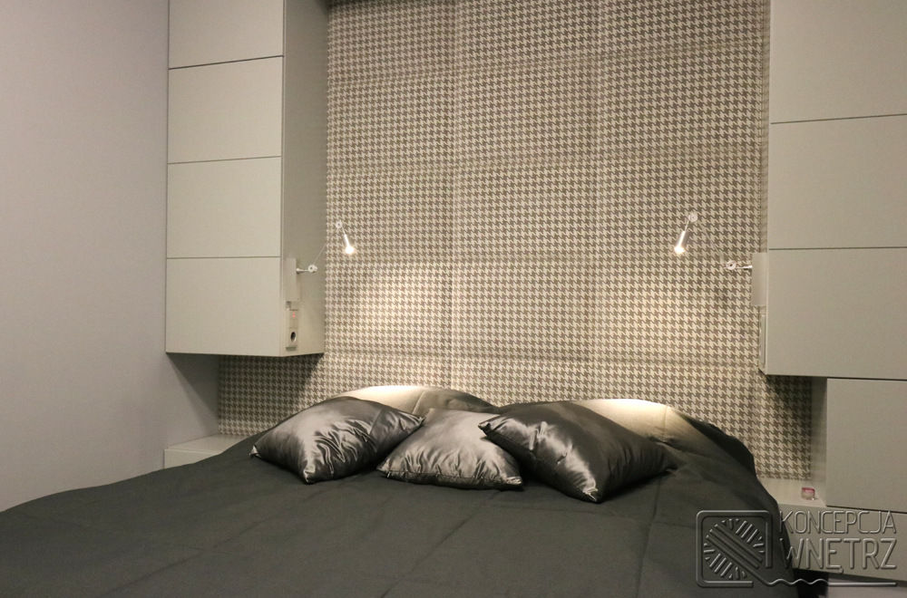 Komfortowe studio w Warszawie, Koncepcja Wnętrz Koncepcja Wnętrz Modern style bedroom