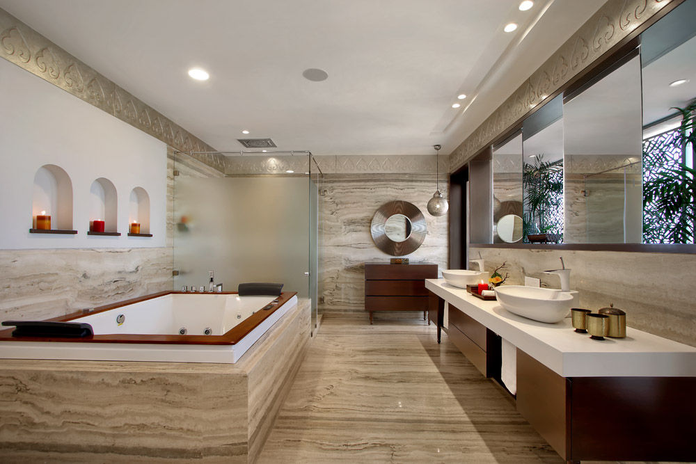 Nikhil patel residence, Dipen Gada & Associates Dipen Gada & Associates Modern Banyo