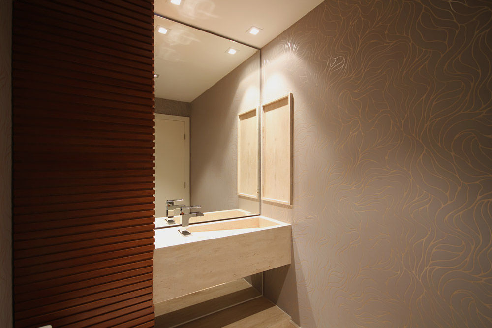 a, F:POLES ARQUITETOS ASSOCIADOS F:POLES ARQUITETOS ASSOCIADOS Modern style bathrooms