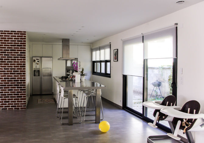 Maison Chennevières-Sur-Marne 2, Daniel architectes Daniel architectes Minimalist living room