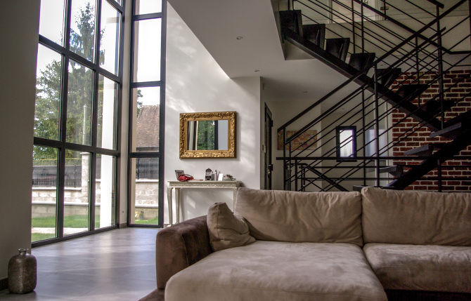 Maison Chennevières-Sur-Marne 2, Daniel architectes Daniel architectes Minimalist living room