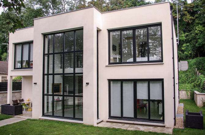 Maison Chennevières-Sur-Marne 2, Daniel architectes Daniel architectes Casas de estilo minimalista