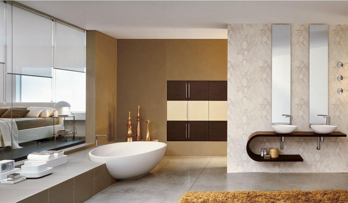 Gold Yapi Banyo, GOLD YAPI DEKORASYON - İÇ MİMARLIK TASARIM VE PROJE GOLD YAPI DEKORASYON - İÇ MİMARLIK TASARIM VE PROJE Salle de bain moderne